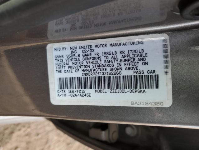 Photo 11 VIN: 1NXBR32E13Z162866 - TOYOTA COROLLA 