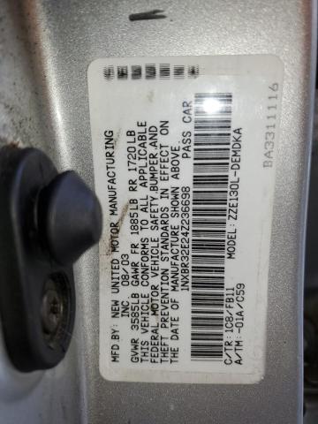 Photo 11 VIN: 1NXBR32E24Z236698 - TOYOTA COROLLA CE 