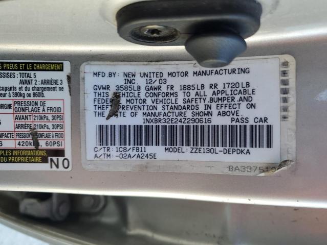 Photo 11 VIN: 1NXBR32E24Z290616 - TOYOTA COROLLA CE 