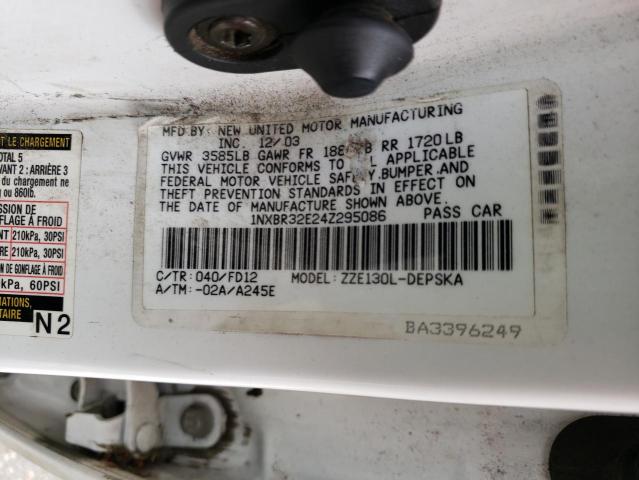 Photo 11 VIN: 1NXBR32E24Z295086 - TOYOTA COROLLA 