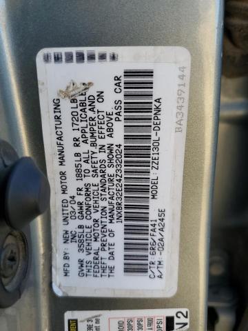 Photo 11 VIN: 1NXBR32E24Z332024 - TOYOTA COROLLA CE 