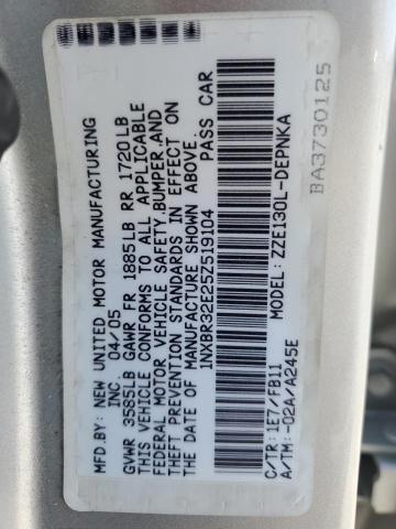 Photo 11 VIN: 1NXBR32E25Z519104 - TOYOTA COROLLA 