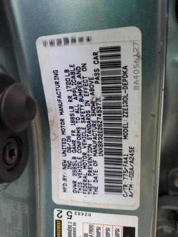 Photo 11 VIN: 1NXBR32E26Z745371 - TOYOTA COROLLA CE 