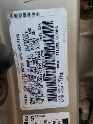 Photo 11 VIN: 1NXBR32E27Z931770 - TOYOTA COROLLA CE 