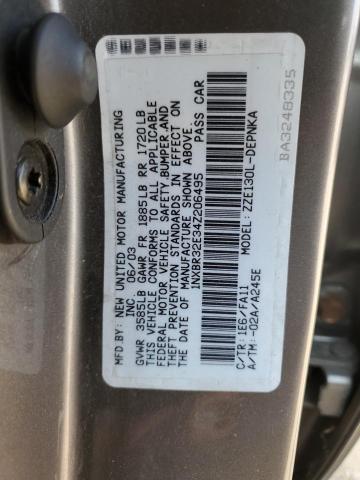 Photo 11 VIN: 1NXBR32E34Z206495 - TOYOTA COROLLA 