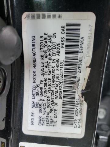 Photo 11 VIN: 1NXBR32E36Z571181 - TOYOTA COROLLA 