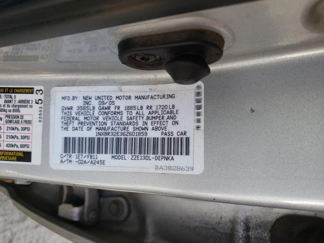 Photo 11 VIN: 1NXBR32E36Z601859 - TOYOTA COROLLA CE 