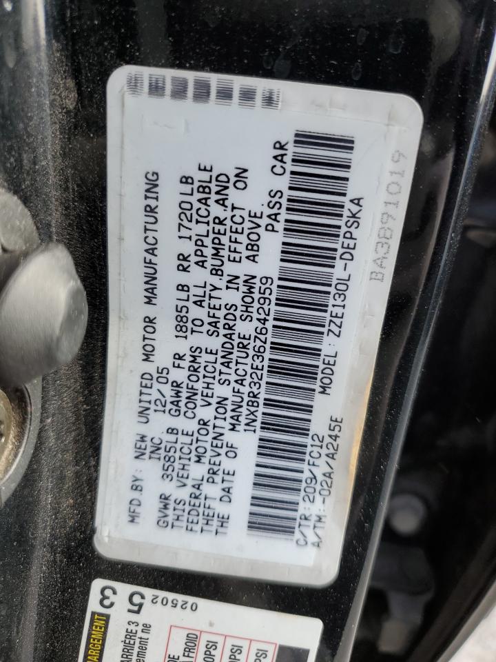 Photo 11 VIN: 1NXBR32E36Z642959 - TOYOTA COROLLA 