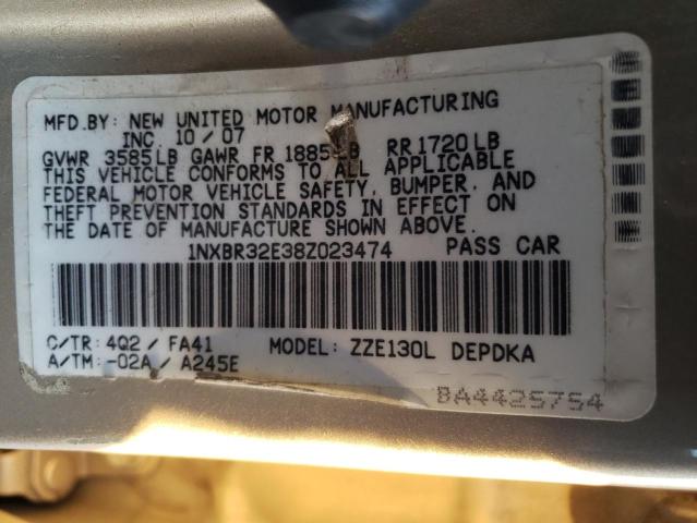 Photo 11 VIN: 1NXBR32E38Z023474 - TOYOTA COROLLA 