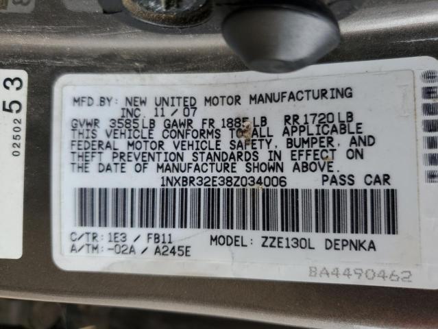 Photo 11 VIN: 1NXBR32E38Z034006 - TOYOTA COROLLA 