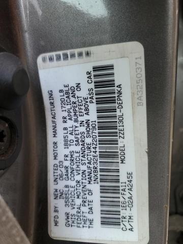 Photo 11 VIN: 1NXBR32E44Z207901 - TOYOTA COROLLA CE 