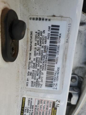 Photo 12 VIN: 1NXBR32E44Z275387 - TOYOTA COROLLA CE 