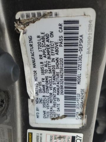 Photo 11 VIN: 1NXBR32E46Z581220 - TOYOTA COROLLA CE 