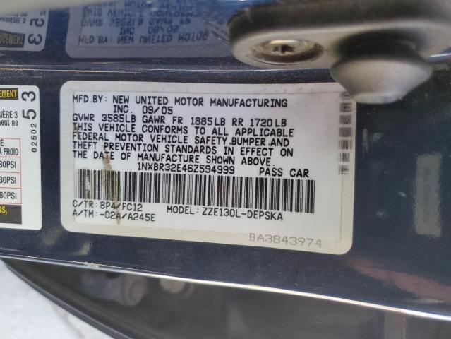 Photo 11 VIN: 1NXBR32E46Z594999 - TOYOTA COROLLA CE 