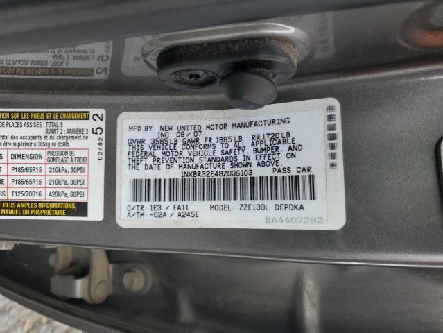 Photo 11 VIN: 1NXBR32E48Z006103 - TOYOTA COROLLA CE 