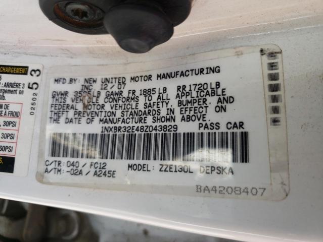 Photo 11 VIN: 1NXBR32E48Z043829 - TOYOTA COROLLA 