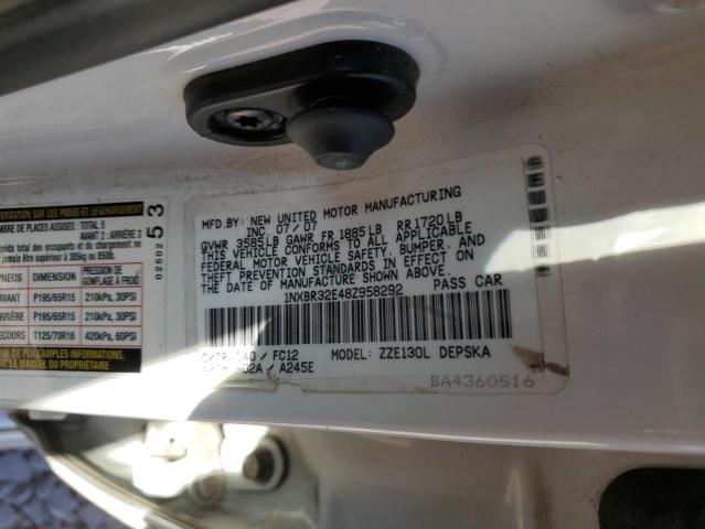 Photo 12 VIN: 1NXBR32E48Z958292 - TOYOTA COROLLA CE 