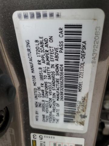 Photo 12 VIN: 1NXBR32E66Z656404 - TOYOTA COROLLA 