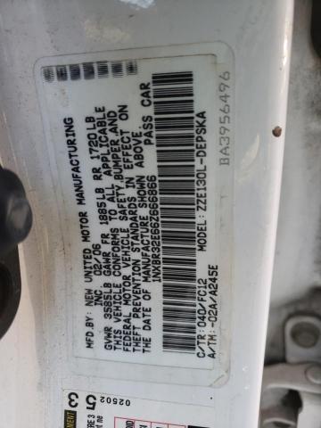 Photo 11 VIN: 1NXBR32E66Z666866 - TOYOTA COROLLA CE 