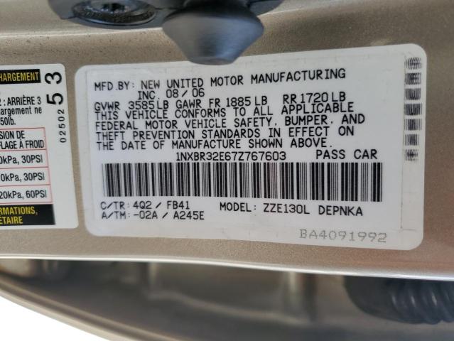 Photo 11 VIN: 1NXBR32E67Z767603 - TOYOTA COROLLA 