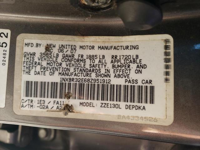 Photo 11 VIN: 1NXBR32E68Z951912 - TOYOTA COROLLA CE 