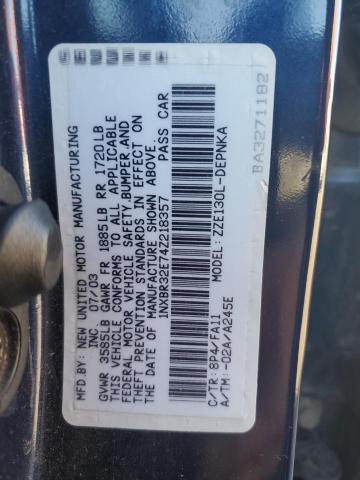 Photo 11 VIN: 1NXBR32E74Z218357 - TOYOTA COROLLA CE 