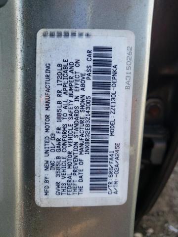 Photo 11 VIN: 1NXBR32E83Z143005 - TOYOTA COROLLA 