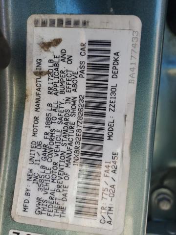 Photo 11 VIN: 1NXBR32E87Z826232 - TOYOTA COROLLA 