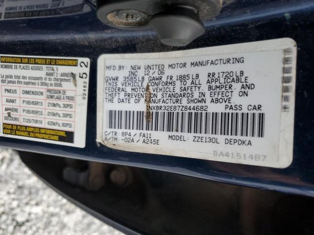 Photo 12 VIN: 1NXBR32E87Z844682 - TOYOTA COROLLA CE 