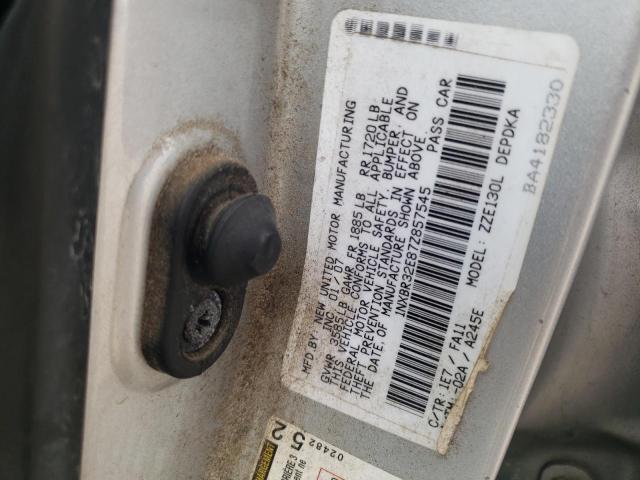 Photo 11 VIN: 1NXBR32E87Z857545 - TOYOTA COROLLA CE 