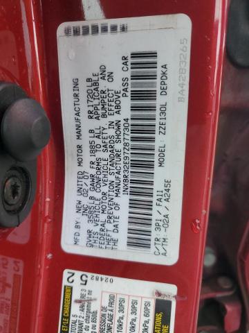 Photo 12 VIN: 1NXBR32E97Z877304 - TOYOTA COROLLA CE 