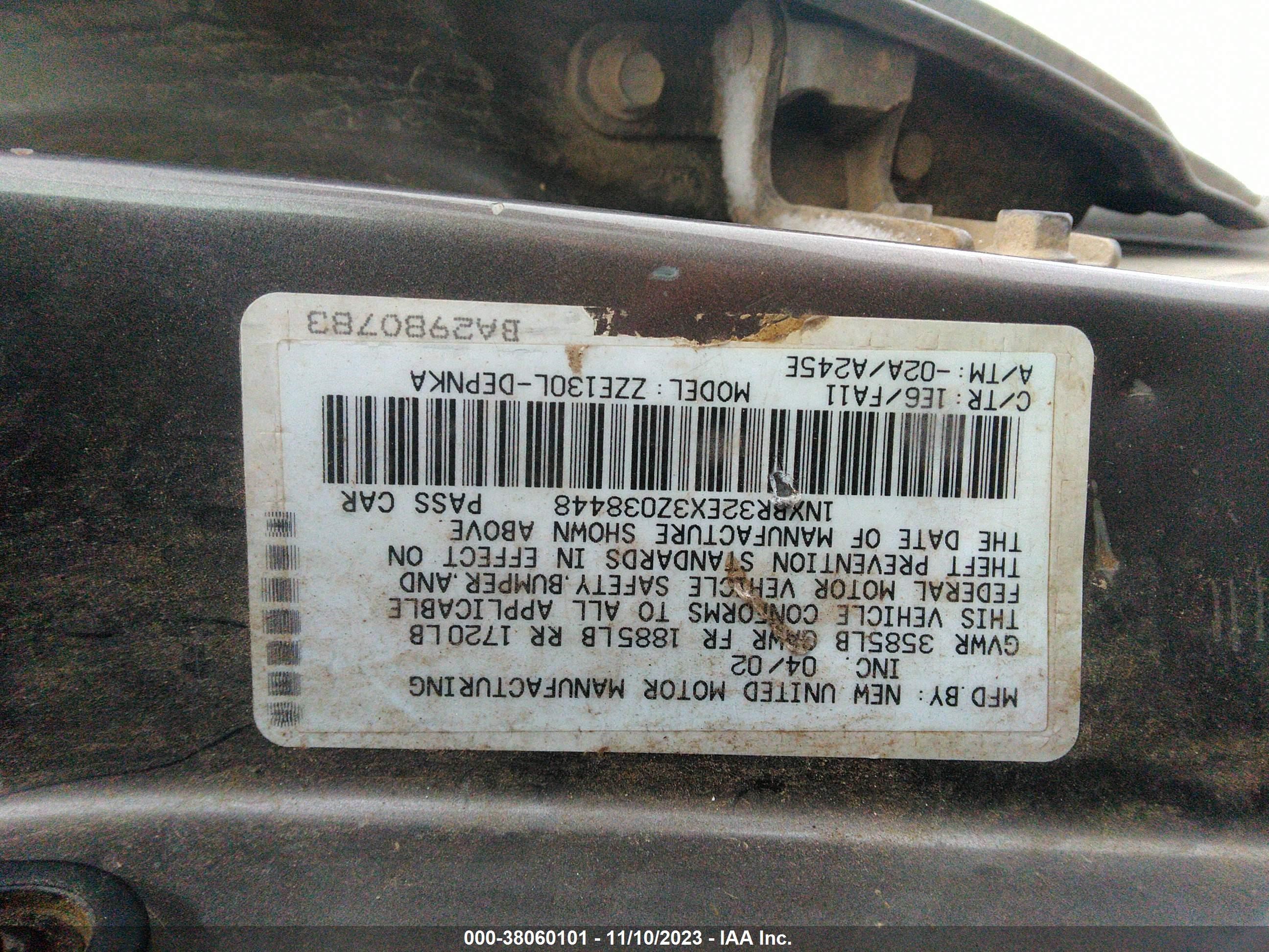 Photo 8 VIN: 1NXBR32EX3Z038448 - TOYOTA COROLLA 