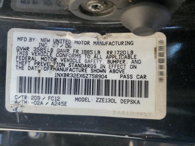 Photo 11 VIN: 1NXBR32EX6Z758904 - TOYOTA COROLLA CE 