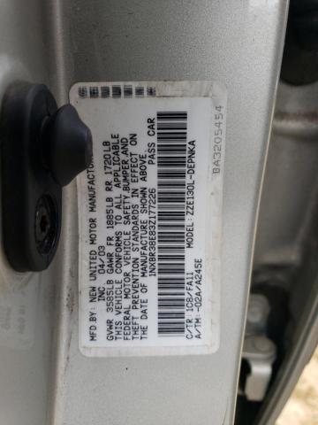 Photo 11 VIN: 1NXBR38E83Z177226 - TOYOTA COROLLA 