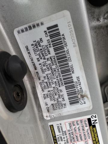 Photo 11 VIN: 1NXBR38E94Z249942 - TOYOTA COROLLA CE 