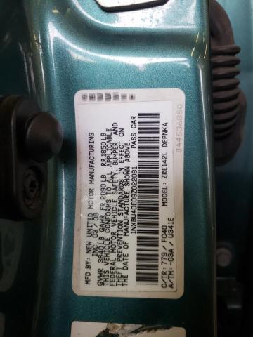 Photo 11 VIN: 1NXBU40E09Z022081 - TOYOTA COROLLA 