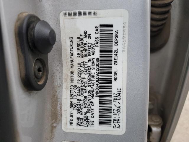 Photo 12 VIN: 1NXBU40E09Z123069 - TOYOTA COROLLA BA 