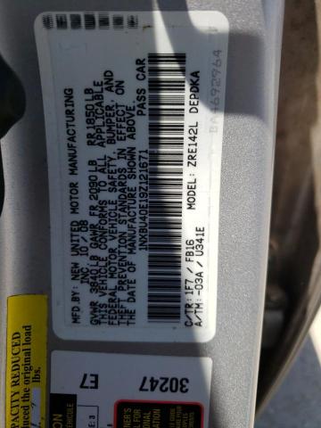 Photo 11 VIN: 1NXBU40E19Z121671 - TOYOTA COROLLA BA 