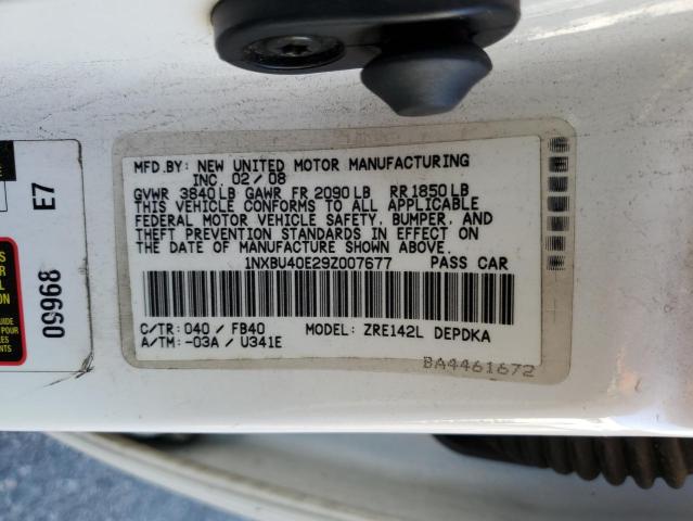 Photo 11 VIN: 1NXBU40E29Z007677 - TOYOTA COROLLA BA 