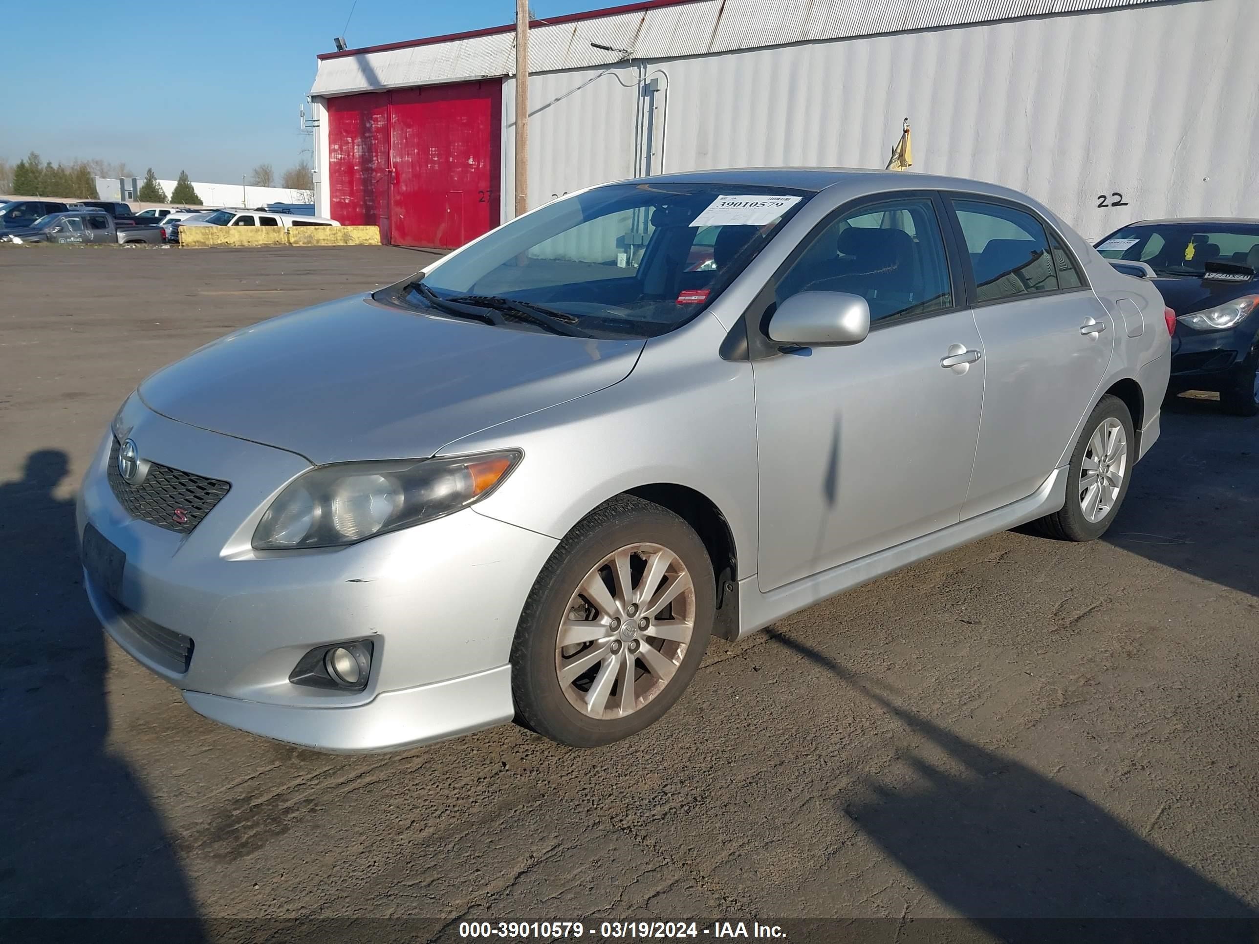 Photo 1 VIN: 1NXBU40E29Z105334 - TOYOTA COROLLA 