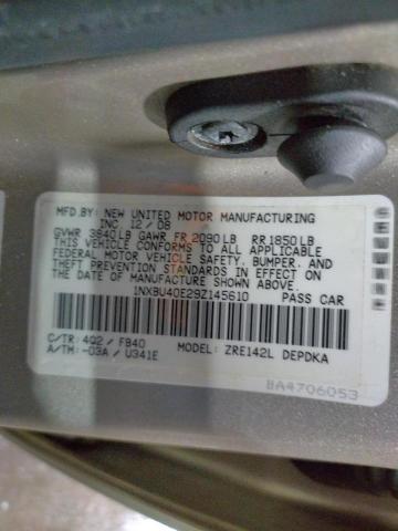 Photo 9 VIN: 1NXBU40E29Z145610 - TOYOTA COROLLA BA 