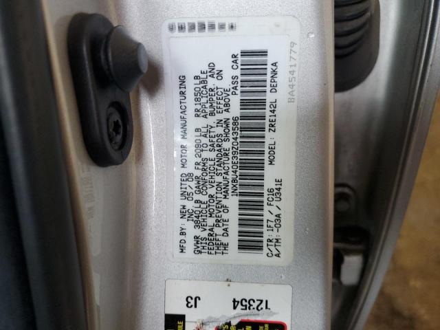 Photo 11 VIN: 1NXBU40E39Z043586 - TOYOTA COROLLA 