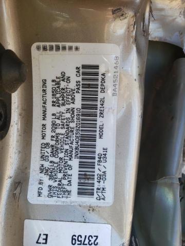 Photo 12 VIN: 1NXBU40E59Z016910 - TOYOTA COROLLA 