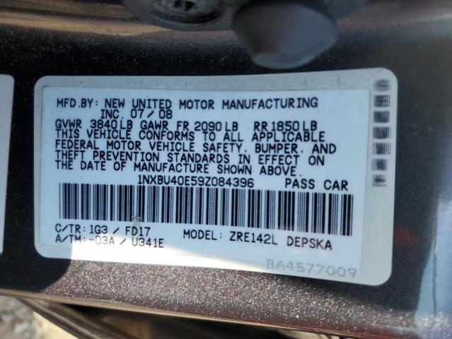 Photo 11 VIN: 1NXBU40E59Z084396 - TOYOTA COROLLA 