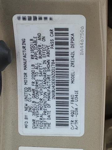 Photo 11 VIN: 1NXBU40E69Z001784 - TOYOTA COROLLA 