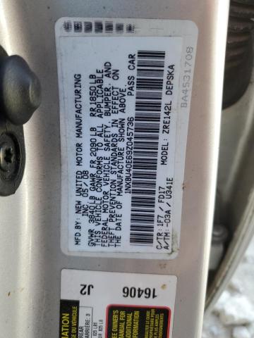 Photo 11 VIN: 1NXBU40E69Z045736 - TOYOTA COROLLA 