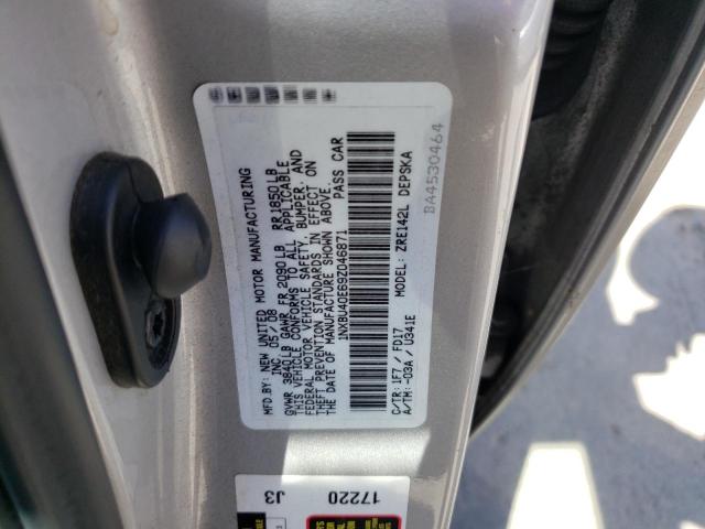 Photo 11 VIN: 1NXBU40E69Z046871 - TOYOTA COROLLA BA 