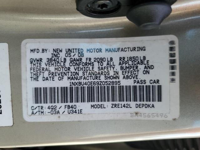 Photo 11 VIN: 1NXBU40E69Z052895 - TOYOTA COROLLA 