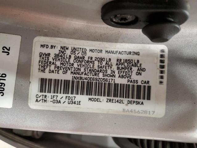 Photo 11 VIN: 1NXBU40E69Z056171 - TOYOTA COROLLA BA 