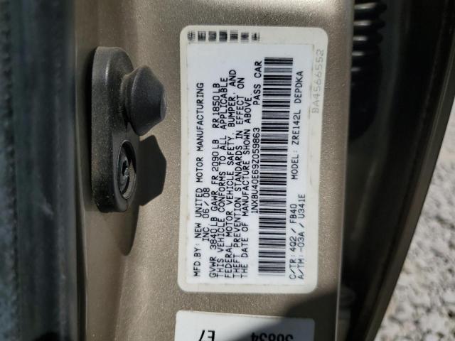 Photo 11 VIN: 1NXBU40E69Z059863 - TOYOTA COROLLA BA 